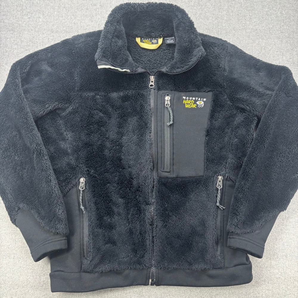 Mountain Hardwear Monkey Man Jacket Womans Small Black‎ High Pile Fleece